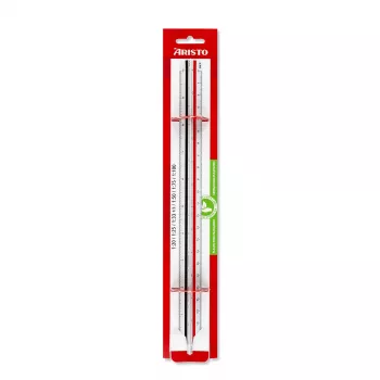 ARISTO trokutno mjerilo D-profil, bijelo, 30 cm (AR23703EB)