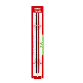 ARISTO trokutno mjerilo tip B, bijelo (AR23704EB)