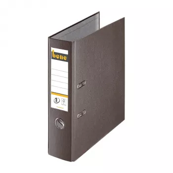 Bene registrator s polugom A4 80 mm smeđi PP plastika