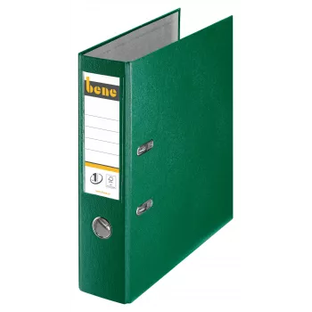 Bene registrator A4 80 mm zeleni PP plastika