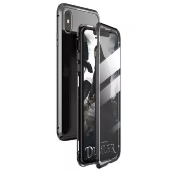 Wozinsky Full Magnetic futrola 360, prednja i stražnja zaštita s ugrađenim staklom za Samsung Galaxy A72 4G, crno-transparentna