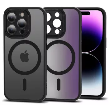 TECH-PROTECT MAGMAT CAM+ MagSafe Case for Apple iPhone 15 Pro, Matte Black