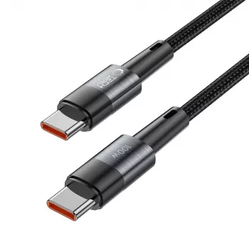 TECH-PROTECT ULTRABOOST USB-C na USB-C kabel PD 100W / 5A 3m sivi