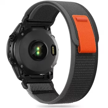 TECH-PROTECT najlonski remen za sat Garmin Fenix 3 / 5X / 3HR / 5X Plus / 6X / 6X Pro / 7X crno/narančasti