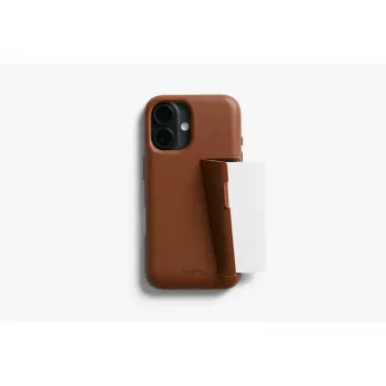 Bellroy kožna futrola s pretincem za kartice za iPhone 16 Plus, smeđa