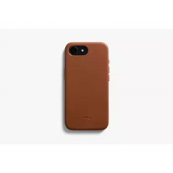 Bellroy Leather Case za iPhone 16e, smeđi