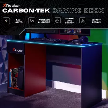 XROCKER gaming stol sivo-crveni
