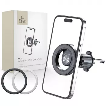 TECH-PROTECT N53 magnetski MagSafe držač za auto na ventilaciji crni