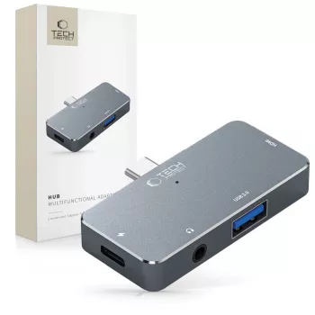 TECH-PROTECT V6-HUB adapter 4u1 siva