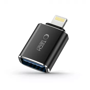 TECH-PROTECT ULTRABOOST adapter Lightning na USB OTG crni
