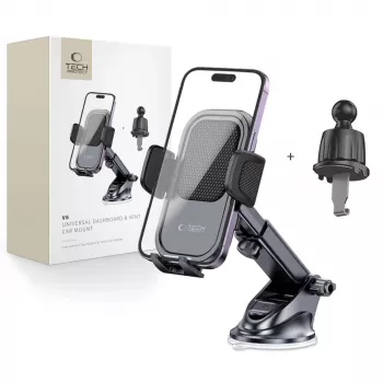 TECH-PROTECT V6 univerzalni držač za auto na armaturi i ventilaciji crni