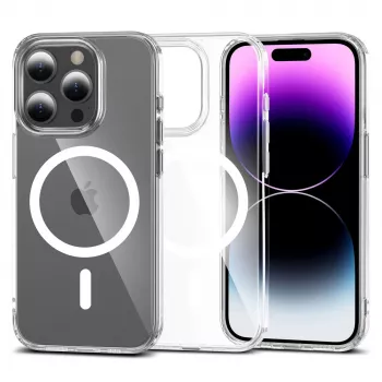 Tech-Proteckt Flexair Hybrid MagSafe futrola za Apple iPhone 15 Pro Max, prozirna