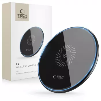 TECH-PROTECT QI15W-C1 bežični punjač 15W crni