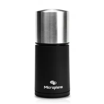 Microplane Spice Mill 2-u-1 ribež za muškatni oraščić - crni/prozirni