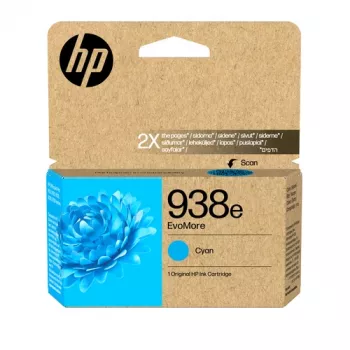 HP 938e EvoMore originalna tintna patrona - cijan - 20 ml - Standard Yield - 1 pakiranje