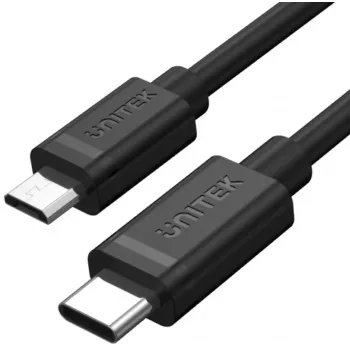UNITEK USB-C na Micro USB kabel 1m crni Y-C473BK