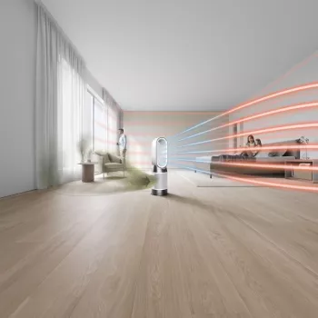 Dyson Purifier Hot+Cool HP1 pročišćivač zraka, grijač i ventilator, 27 m², 61,4 dB, bijelo/zlatni