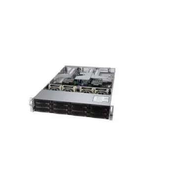 Supermicro SYS-620U-TNR 2U rackmount serverska platforma, dual socket LGA4189, 24x 2,5 inch Hot-Swap NVMe/SATA/SAS, 2x 10GbE, 2000W redundantno Titanium