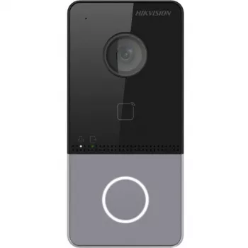 Hikvision DS-KV6113-PE1(C) video portafon s 2 MP kamerom, PoE, Mifare čitačem kartica, IP65, IK08, crni