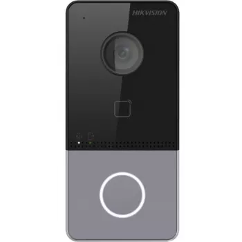 Hikvision DS-KV6113-PE1(C) video portafon s 2 MP kamerom, PoE, Mifare čitačem kartica, IP65, IK08, crni