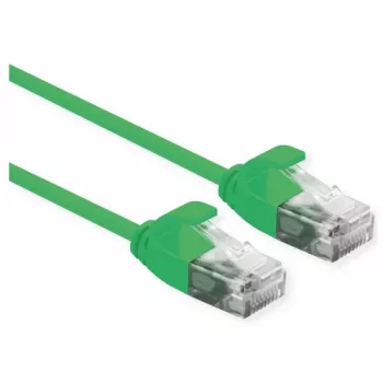 ROLINE UTP DataCenter patch kabel Cat.6A (Class EA), LSOH, Slim, zeleni, 3 m