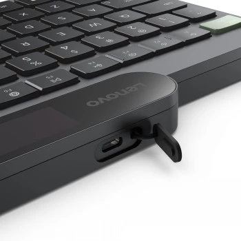 Lenovo samopuneća Bluetooth tipkovnica nordijska (finski/švedski) Storm Grey