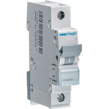HAGER MCN116E MCB 6kA, krivulja C, 16A, 1 pol