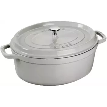 STAUB La Cocotte ovalni lonac od lijevanog željeza, 3,2 L, Truffle Grey