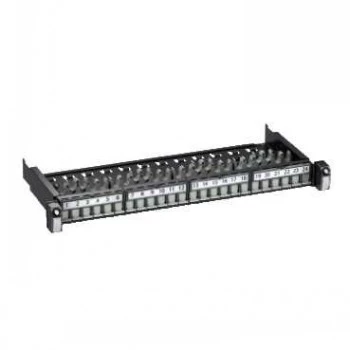 Schneider Electric Actassi S1 mrežni patch panel 24xRJ45 STP Cat6A 1U bijeli