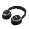 Guess Bluetooth over-ear slušalice ENC Rectangle Metal Script crne