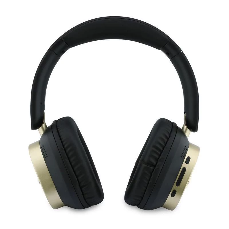Guess Bluetooth over-ear slušalice ENC Rectangle Metal Script crne