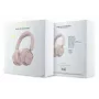 Guess Bluetooth over-ear slušalice ENC Rectangle Metal Script roza