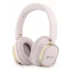 Guess Bluetooth over-ear slušalice ENC Rectangle Metal Script roza