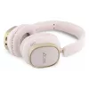 Guess Bluetooth over-ear slušalice ENC Rectangle Metal Script roza