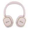 Guess Bluetooth over-ear slušalice ENC Rectangle Metal Script roza