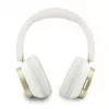 Guess Bluetooth ENC Rectangle Metal Script over-ear slušalice bijele