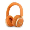 Guess Bluetooth on-ear slušalice Rectangle Metal Script narančaste