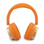 Guess Bluetooth on-ear slušalice Rectangle Metal Script narančaste