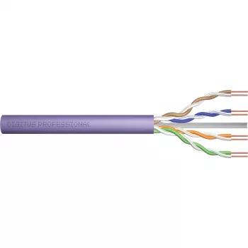 DIGITUS Cat.6 U/UTP B2ca instalacijski kabel, AWG23/1, LSOH, 500m, ljubičasti, kolut