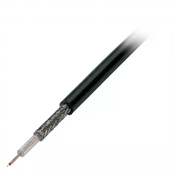 EFB Elektronik RG174 U koaksijalni kabel, 50 Ohm, crni, 100m
