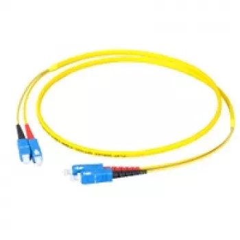EFB Elektronik duplex jumper SC-SC 9/125 µm OS2 LSZH žuti flat twin 3x5mm 3m