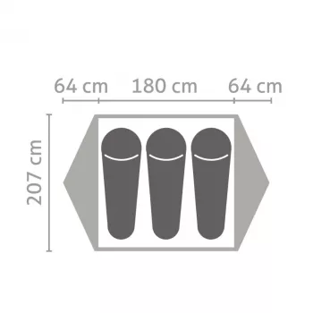 Salewa Latitude III šator za 3 osobe - Cactus/Grey