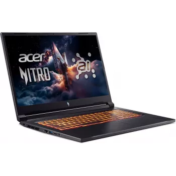 Acer Nitro V 17 AI prijenosno računalo za igranje - AMD Ryzen 5 240, 17,3 inch FHD 144Hz, 16GB DDR5, 512GB SSD, GeForce RTX 5050, bez OS-a, crno