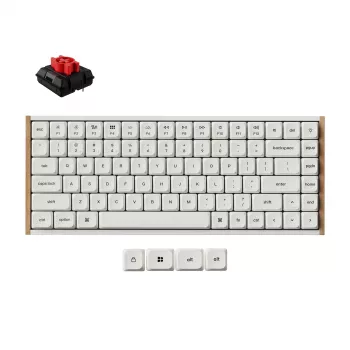 Keychron K3U-Q1Z 75% Milk POM Red Switch 8K bežična mehanička tipkovnica