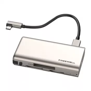 Freewell Pro Plus čitač kartica USB 3.2 Gen 2 Type-C 10 Gbps SD MicroSD CFexpress Space Gray