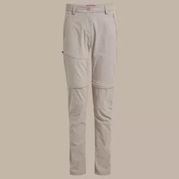 Craghoppers NosiLife Pro Convertible Trouser III ženske planinarske hlače - Soft Mushroom