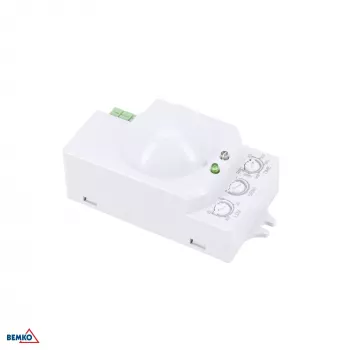 BEMKO mikrovalni detektor pokreta 1200W 360° IP20 pravokutni bijeli