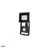 KAFLER KASTEL LED reflektorsko svjetlo 10W 4000K 800lm IP65 crno s PIR senzorom