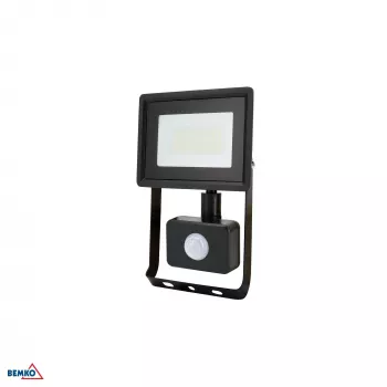 KAFLER KASTEL LED SMD reflektorsko svjetlo 20W 4000K 1640lm IP65 crno s PIR senzorom