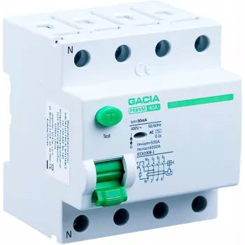 GACIA PR8NM 4P 25A 30mA tip A zaštitni uređaj struje kvara (RCD) 4-polni 25A 30mA
